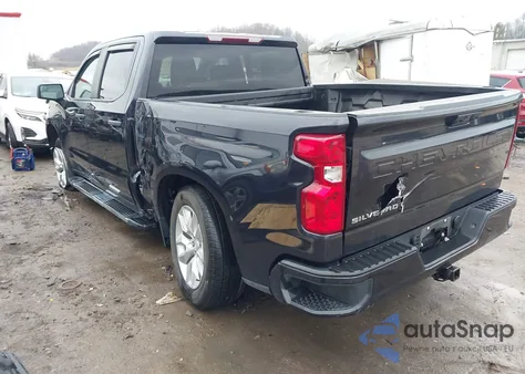 2022 Chevrolet Silverado 1500 4Wd Short Bed Custom из США, поврежденный, VIN 1GCPDBEK7NZ626236
